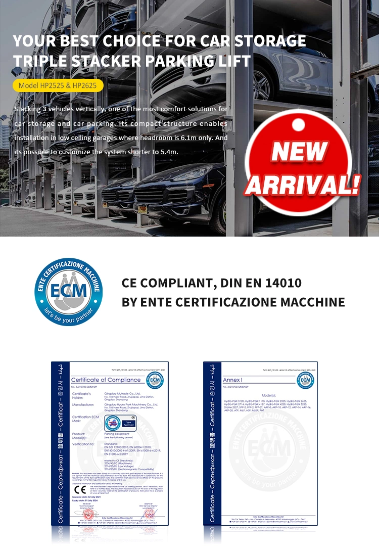 4 Post Car Park Lift/Smart Parking System