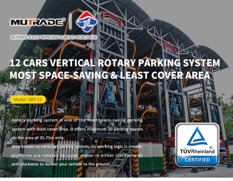 CE Certificated 12 Cars Smart Semi-Automated Rotary Parking System