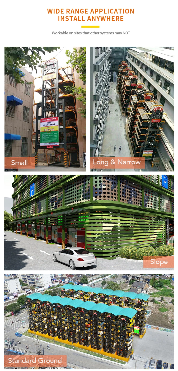 Multi Levels Independent Type Automated Parking Garage System